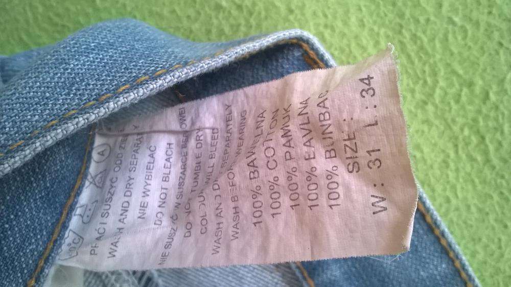 JEANSY spodnie jeansowe firmowe COBRA jak nowe 31/34