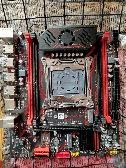 Qiyida x99 h9s з активним охолодженням vrm ddr4 xeon 2680v4 2026