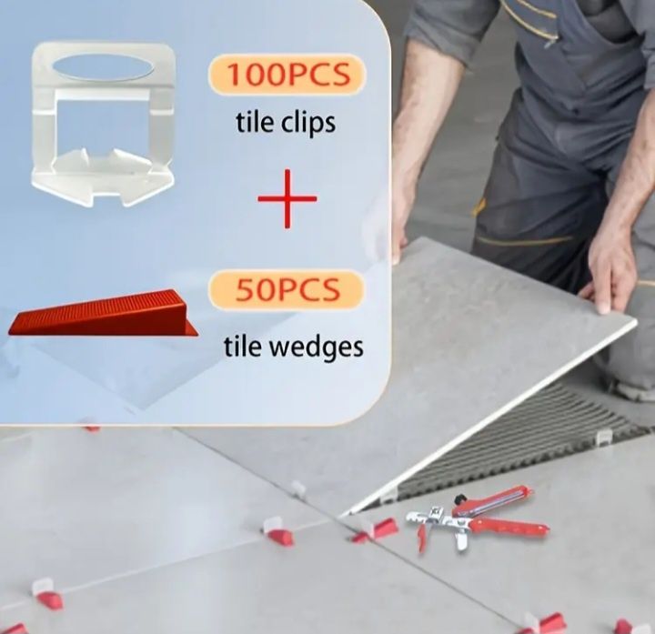Pasek 2mm dociskowy do Płytek.system poziomujacy +klipsy 100/50