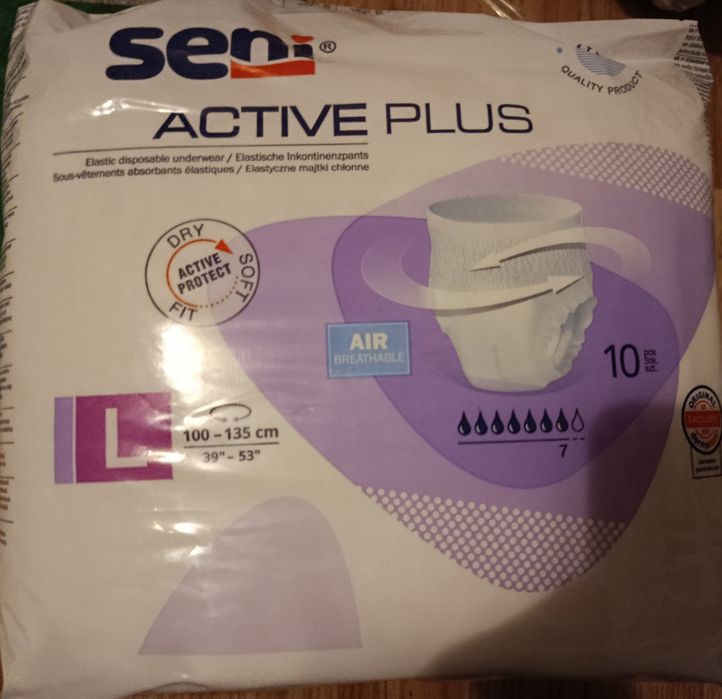 Pieluchomajtki dla dorosłych rozmiar L 6 opakowań