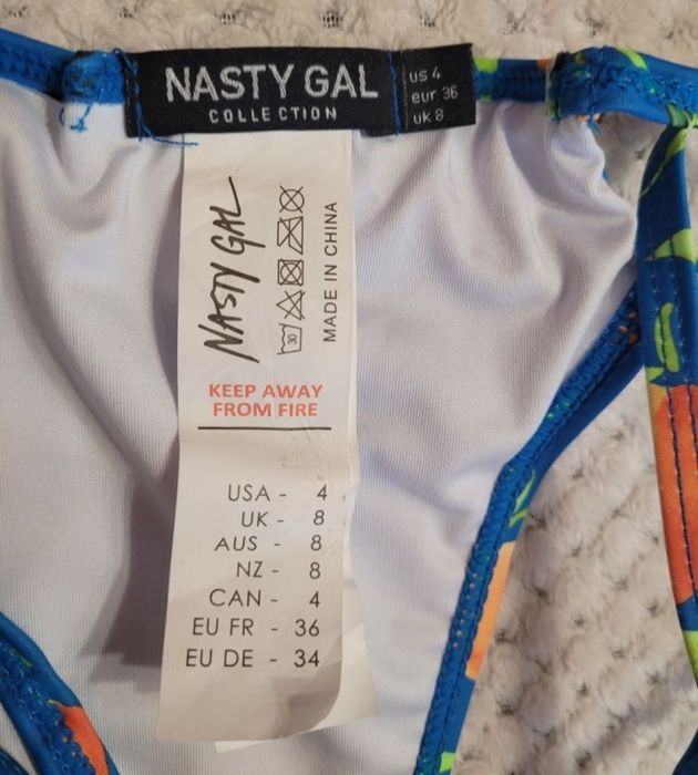 Nasty Gal Nowy dół majtki od bikini stroju kąpielowego owocowy print