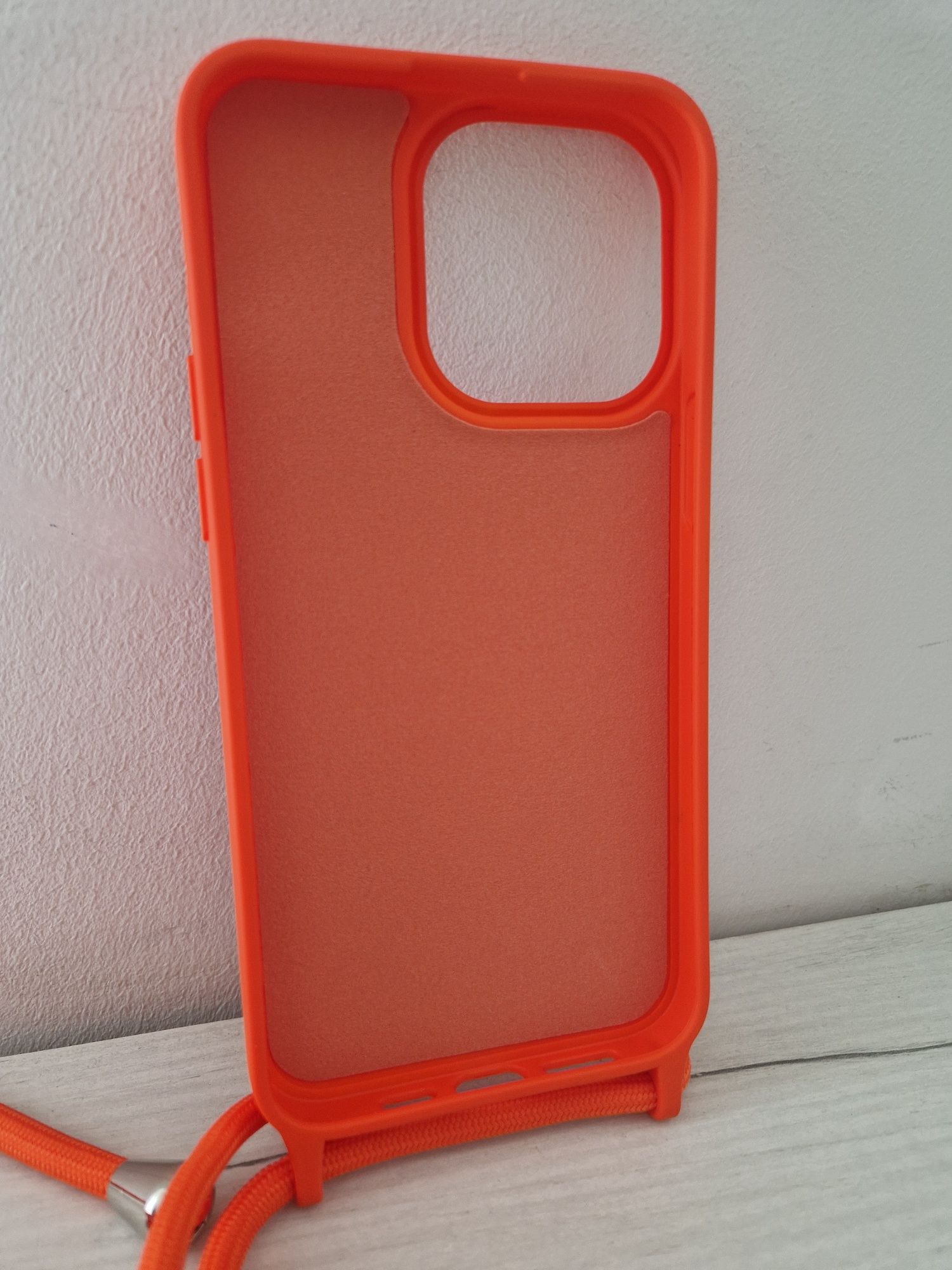 Strap Silicone Case do Iphone 14 Pro Max wzór 1 pomarańczowy