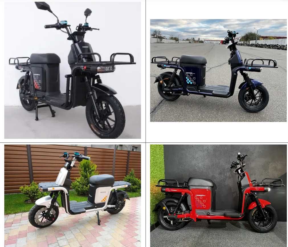 Электровелосипед Crosser МАХ PRO 1200W 72V 20Ah красн.,сер.,син.,черн.