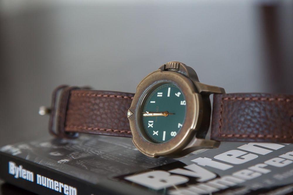 Zegarek Maranez Bangla 44mm diver 300M, brass brąz bronze