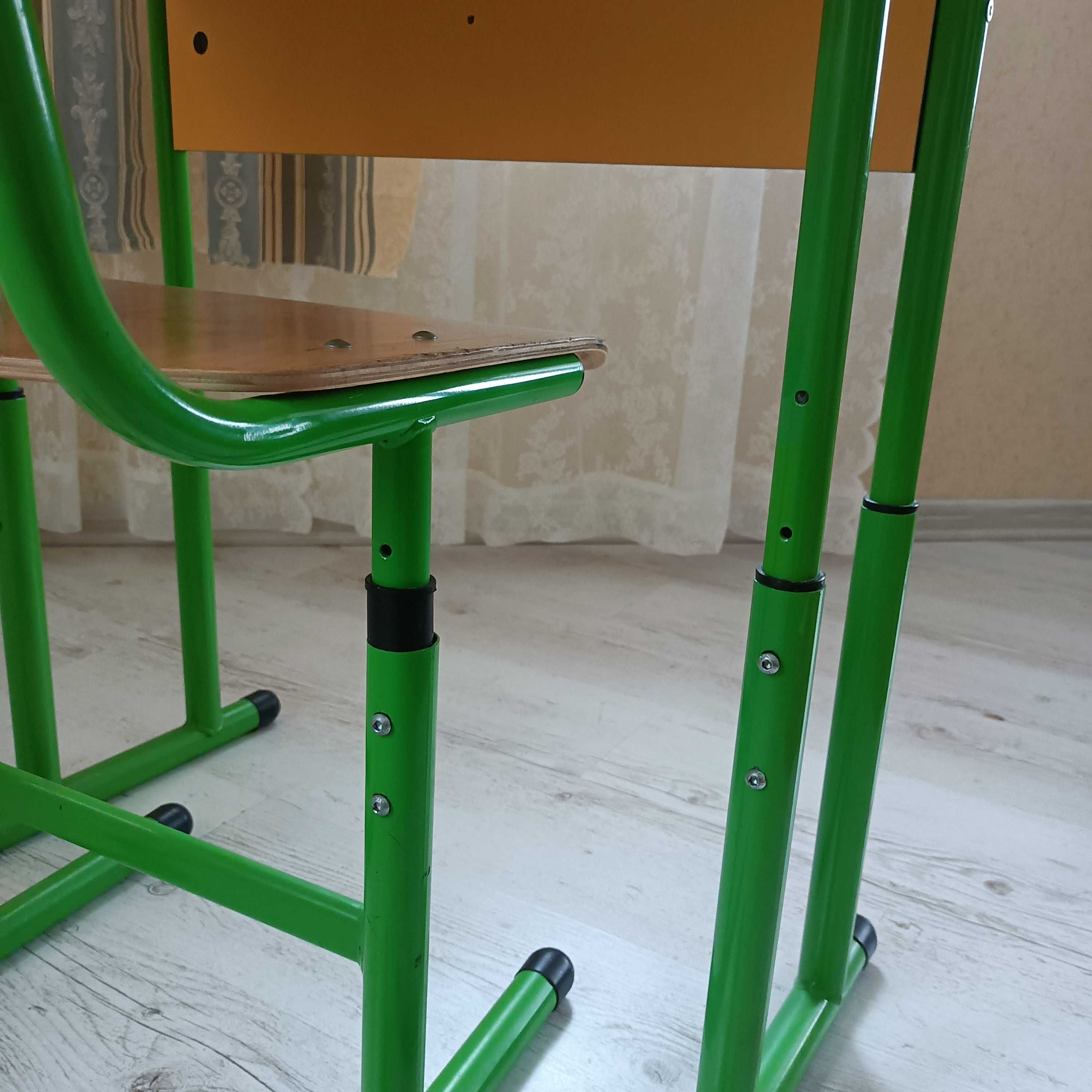 Школьная парта+стул, стол ученический, с регулировкой по высоте
