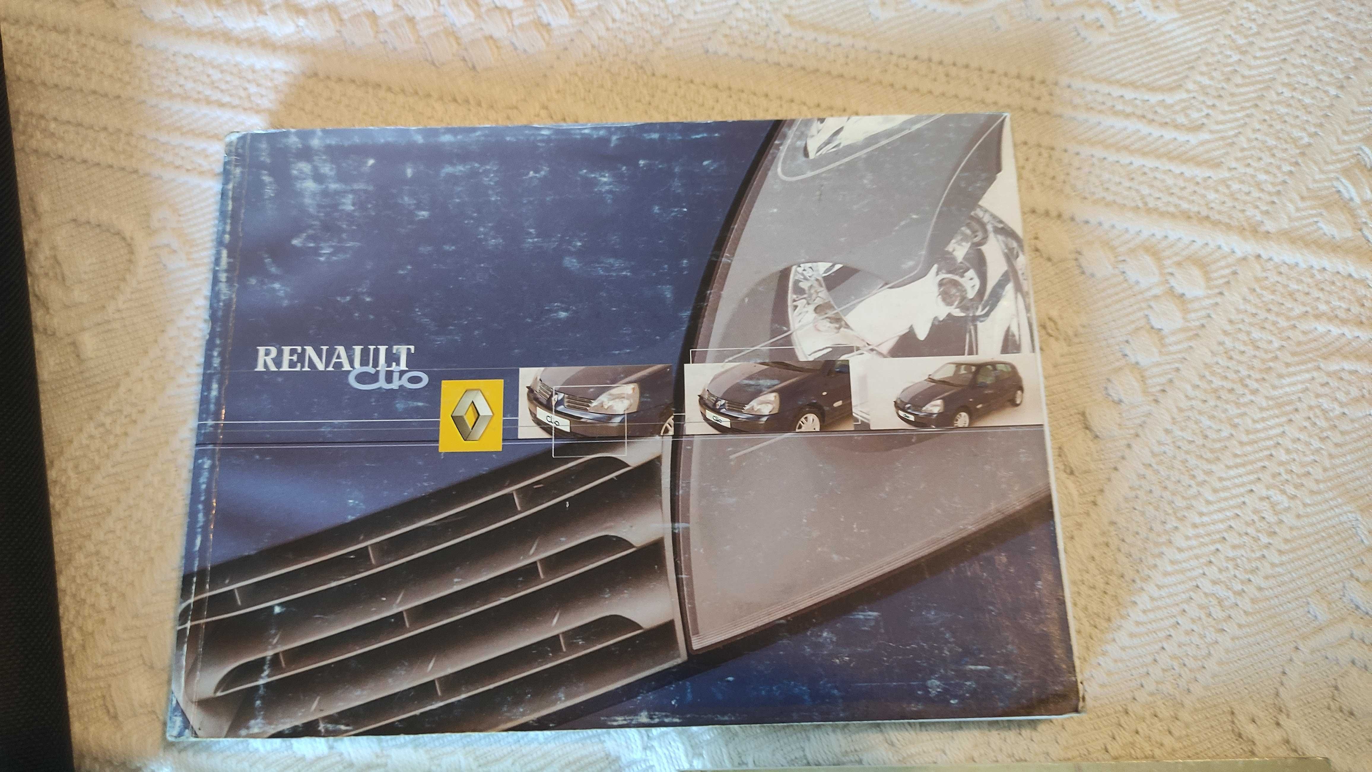 Conjunto de manuais originais Renault Clio 2 ph2