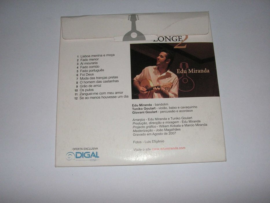 CD Edu Miranda Fado de Longe e Fado de Longe 2