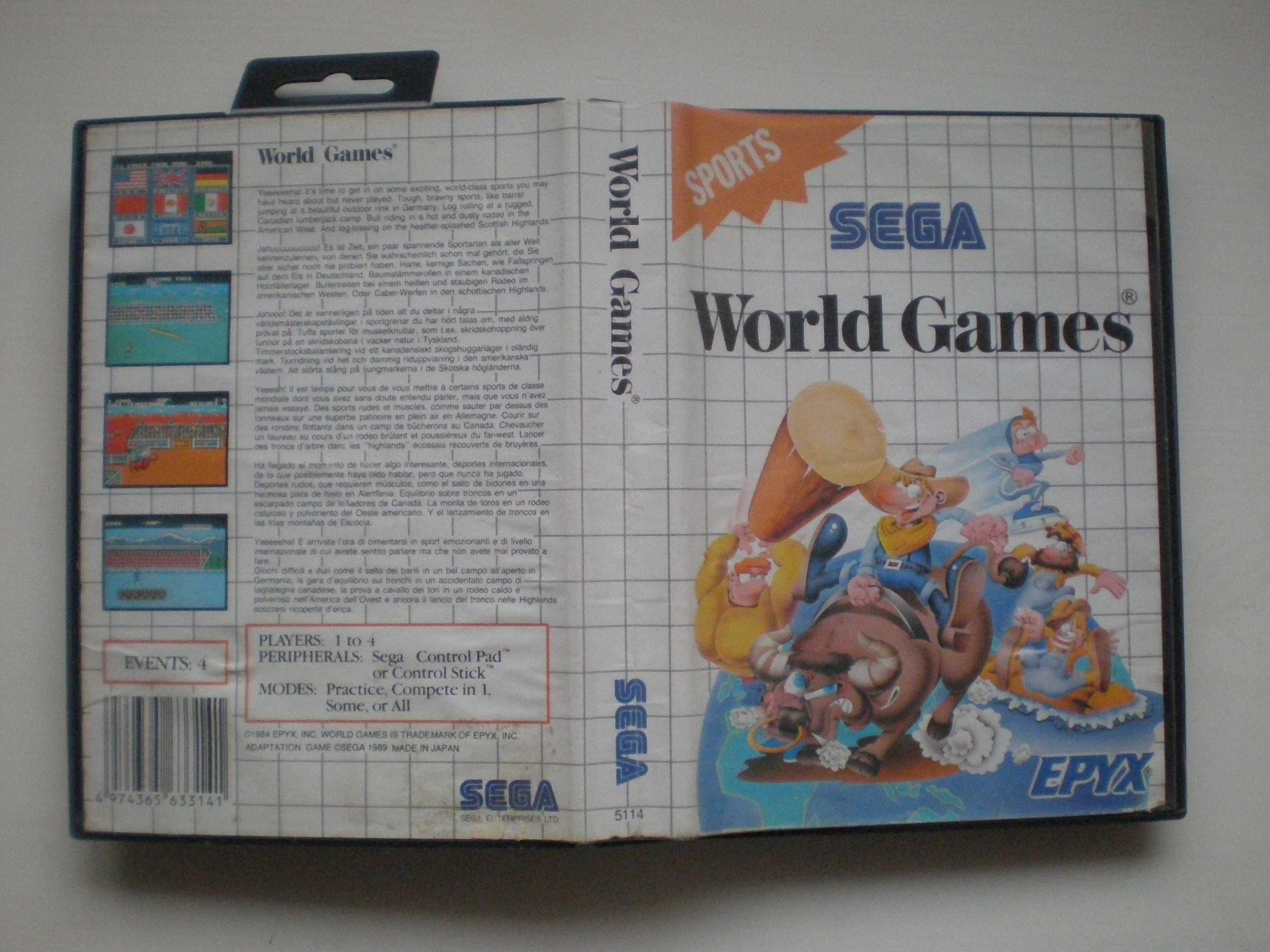 Sega Master System -  6 jogos - todos com caixa