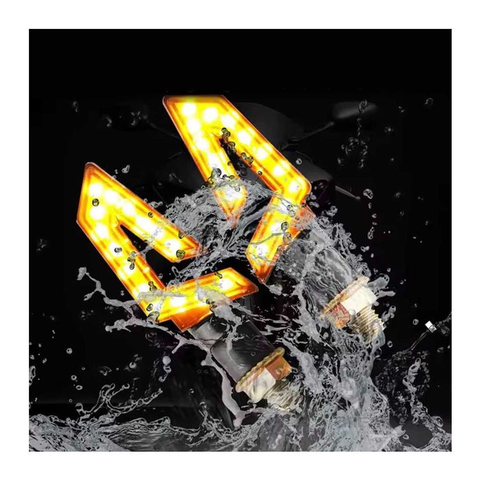 Par piscas LED U turn abertura centro