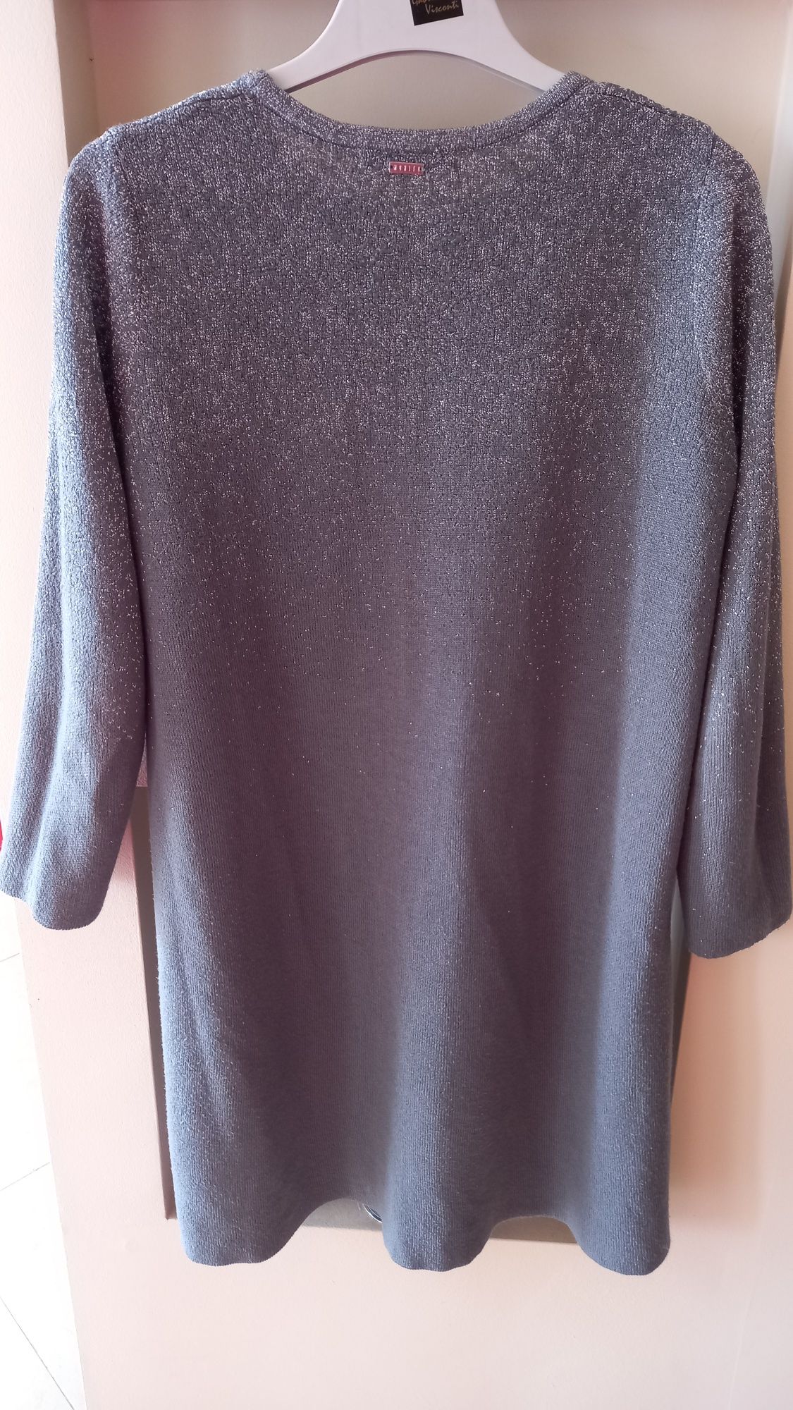 Tunika sukienka sweter szary srebrny cieniowana MOHITO 38-42