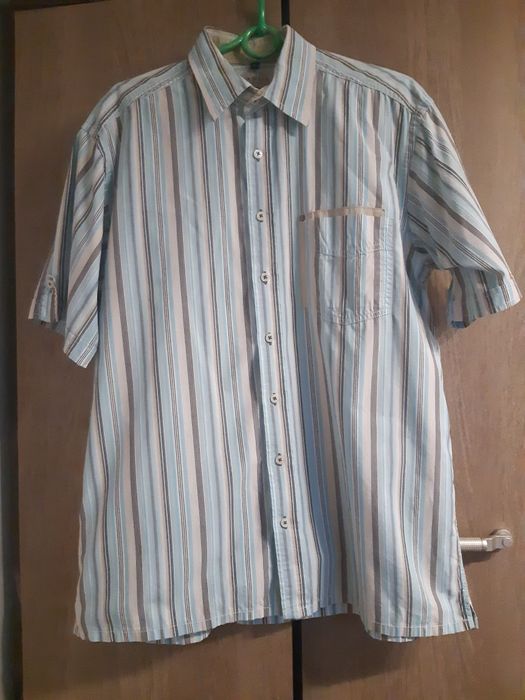 Koszula w paski z krótkim rękawem rozmiar M