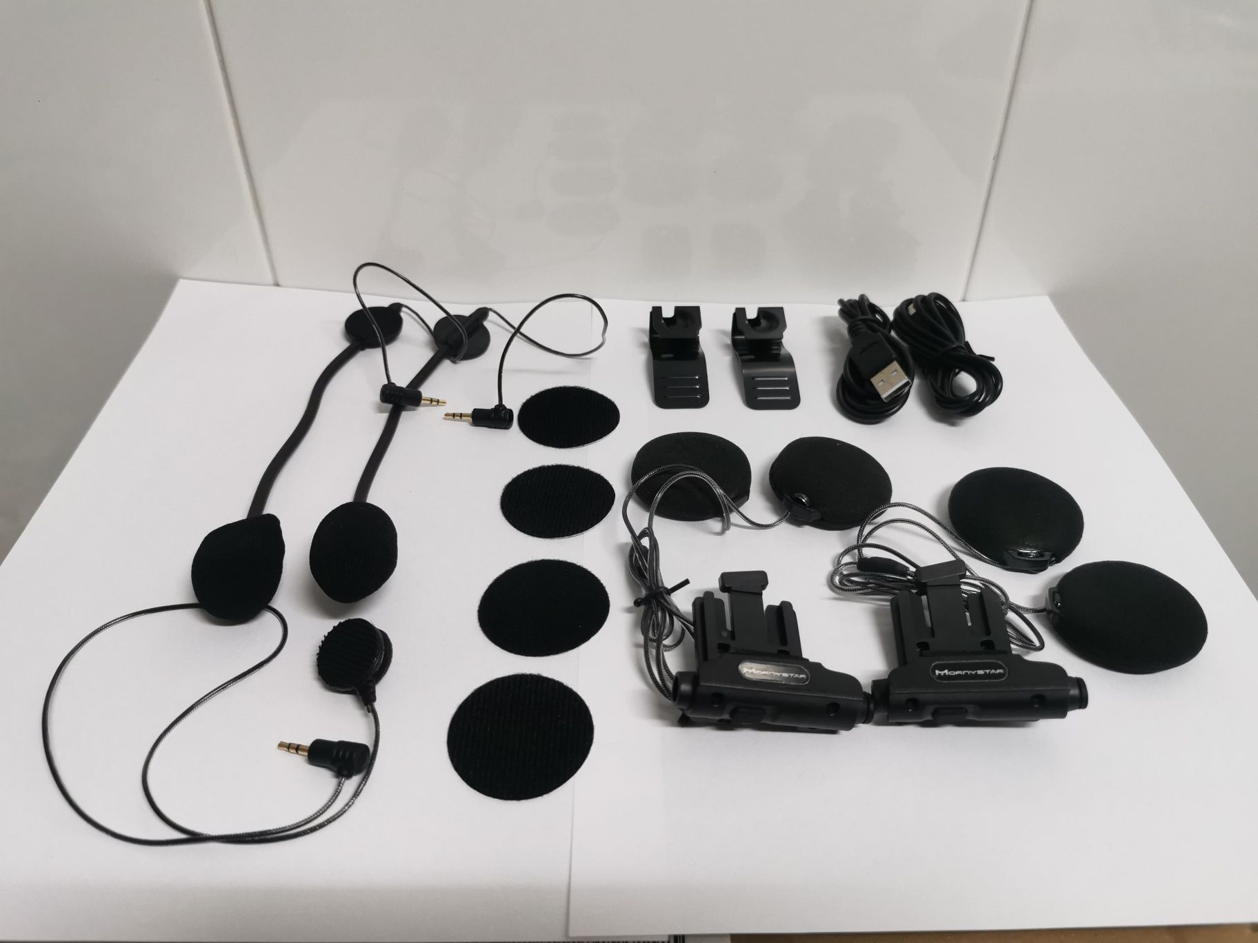 Auriculares/Intercomunicadores Bluetooth/RADIO/Capacete/Motard (NOVOS)