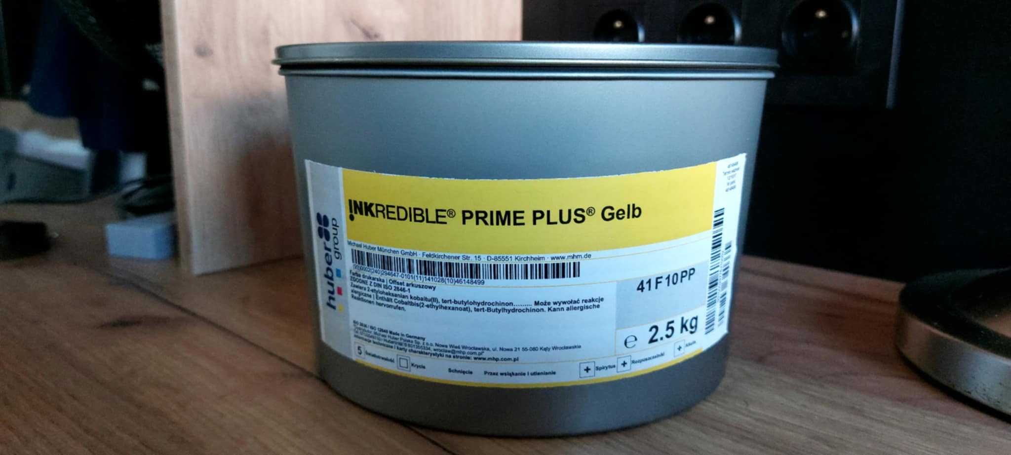 Farba Offsetowa INKREDIBLE Żółta 2.5 kg