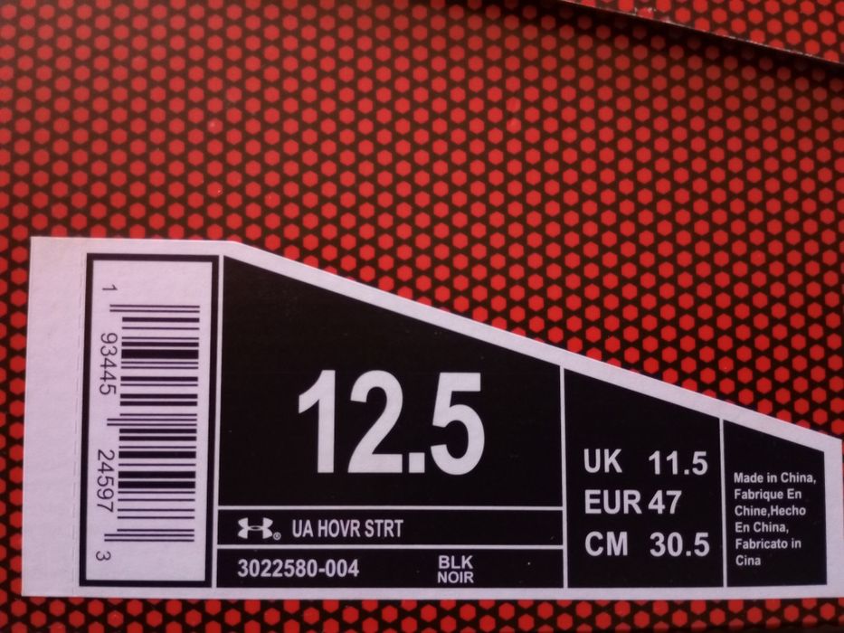 Ténis Under Armour Hovr N°47 (novos)