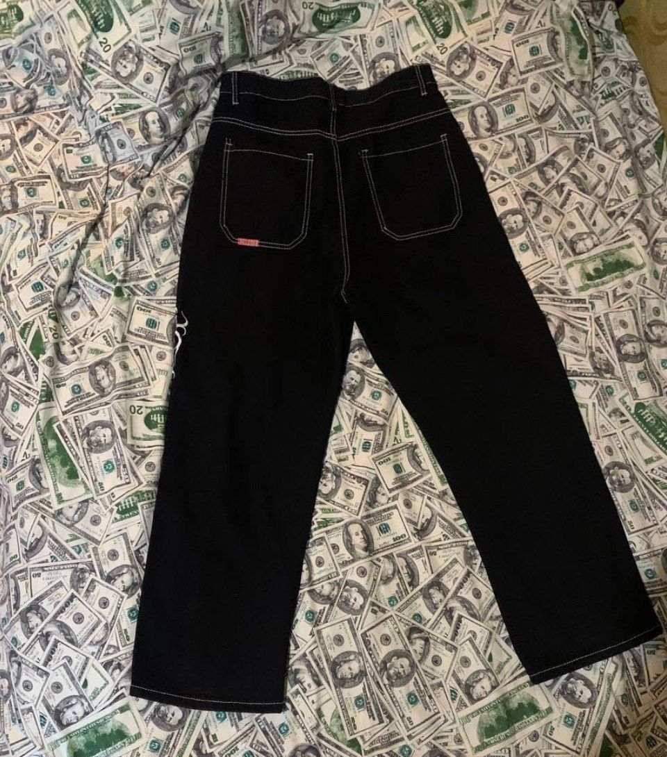 нові jnco jeans y2k sk8 opium baggy jeans drill