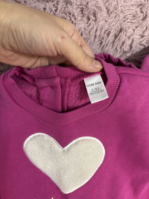 Костюм на флісі рожевий малиновий на дівчинку 4-5 років LC Waikiki