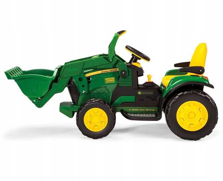 Traktor koparka JOHN DEERE + Przyczepa dwuosiowa PEG PEREGO