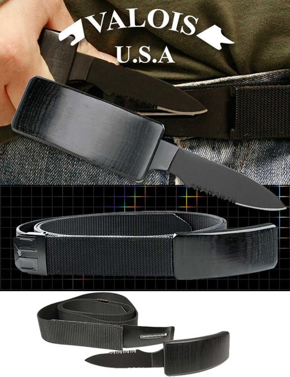 Nóż bojowy sztylet Taktyczny wojskowy pasek VALOIS USA Hiden Belt