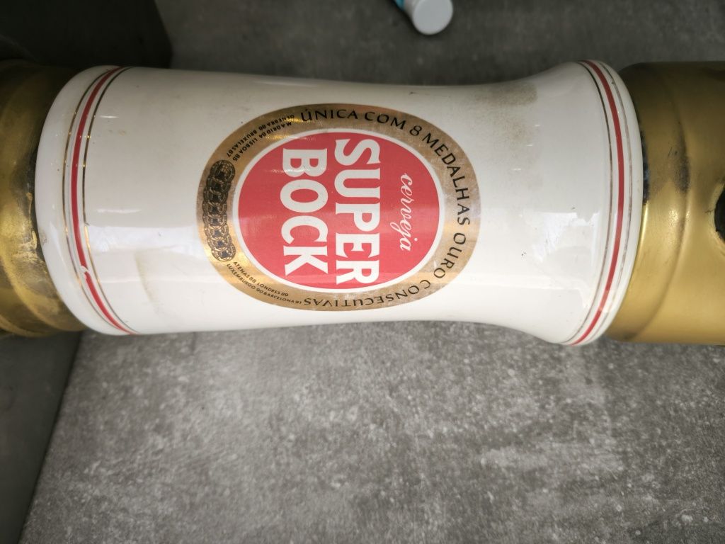 Coluna cerveja super Bock porcelana