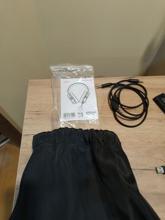 Słuchawki SPC gear viro plus + karta dźwiękowa USB + worek