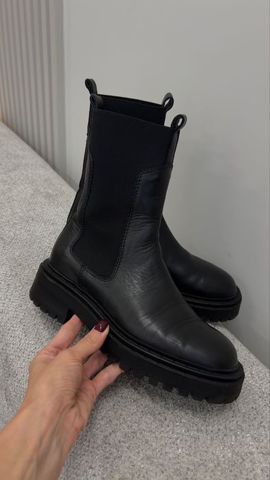 Ботінки челсі шкіряні Massimo Dutti 36