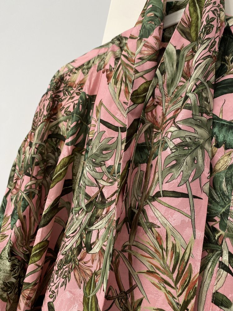 Naree Nowe Kimono Krótki Tropical sukienka ponczo narzutka szlafrok