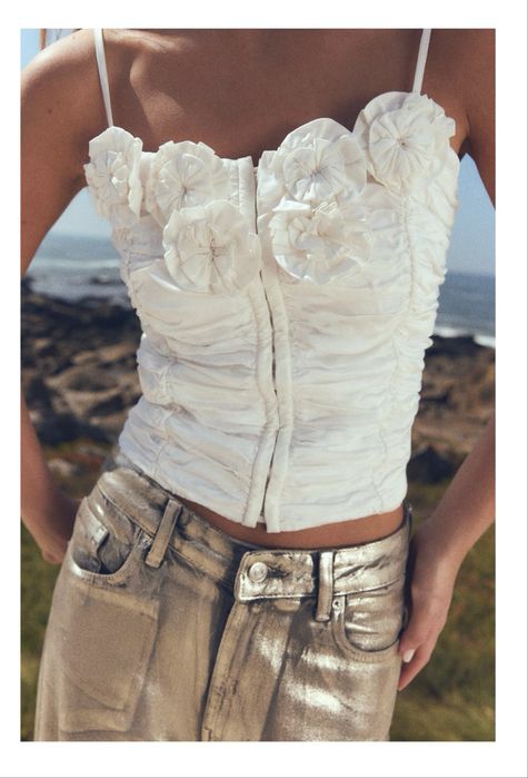 Nowy ZARA gorset bluzka top