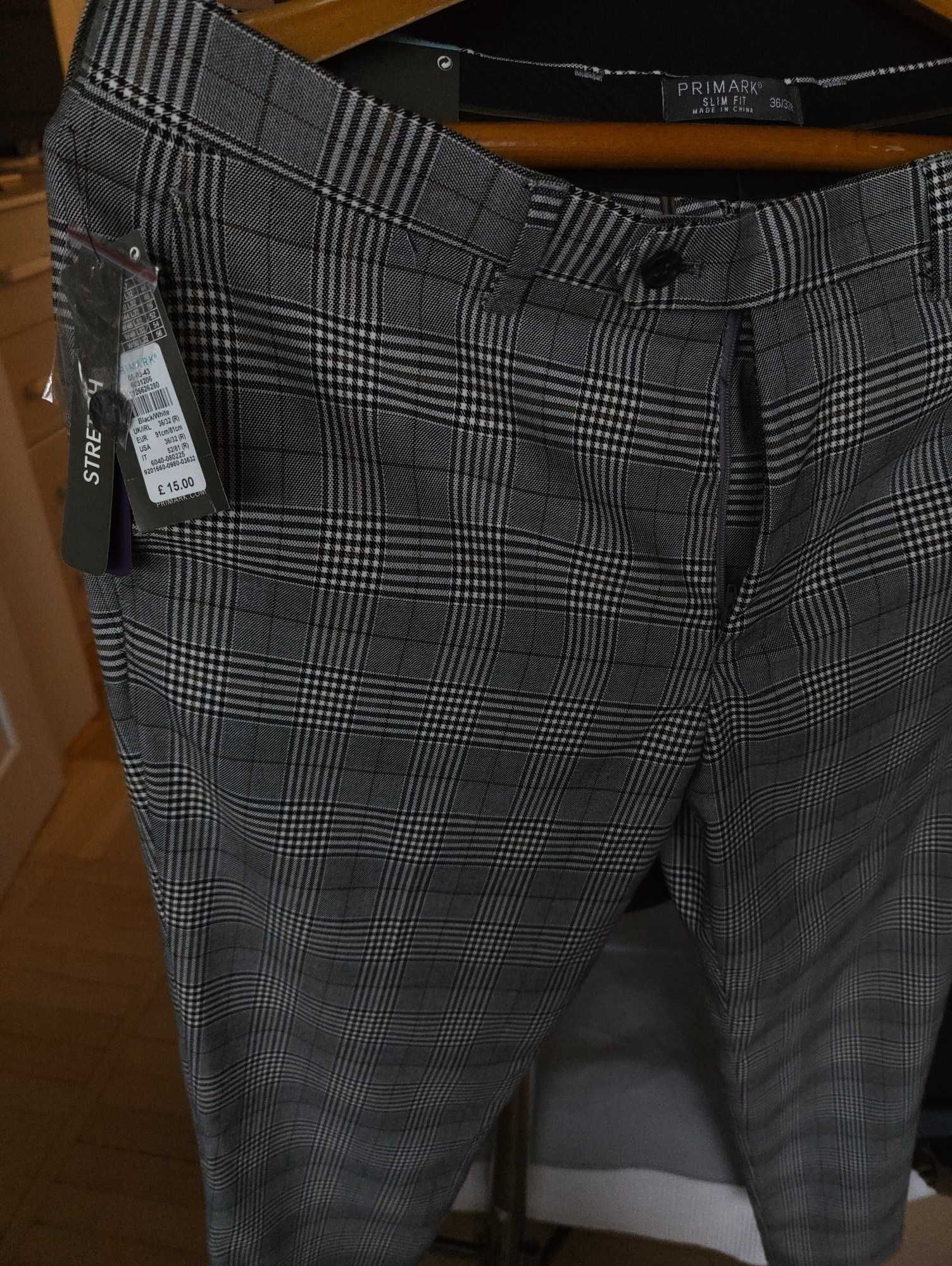 Джинсы брюки Primark trousers United Kingdom w36 stretch grey.