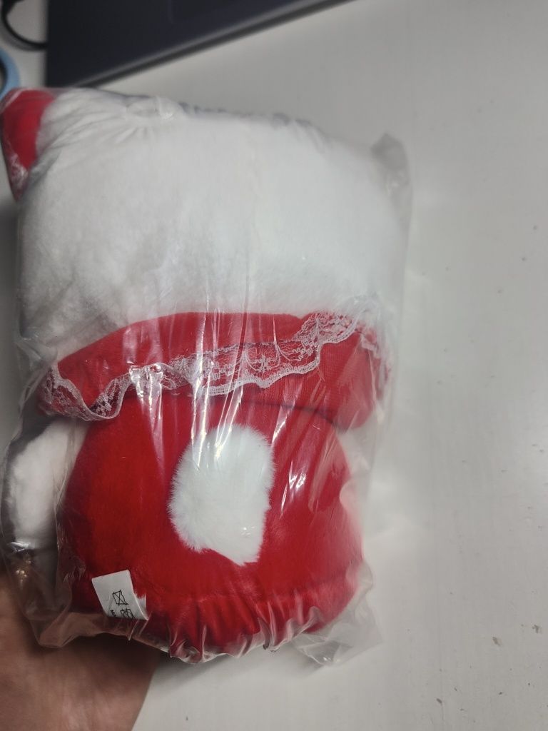 Pluszak maskotka Hello Kitty 23cm czerwona sukienka B680
