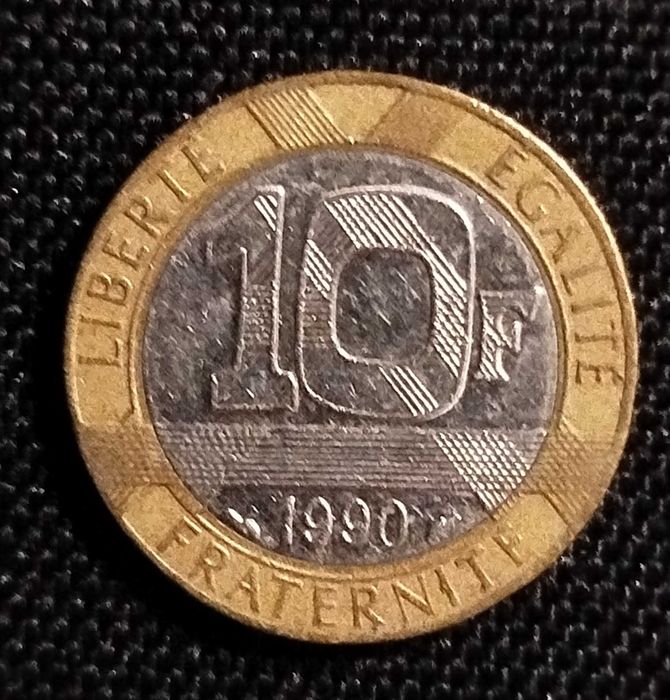 10 francs Génie de la Bastille 1990