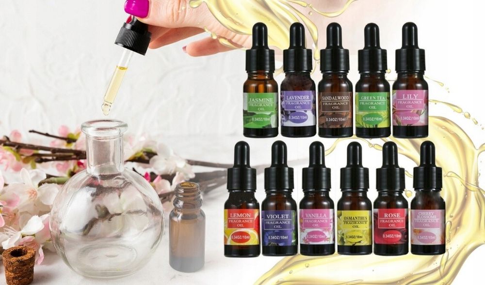 Olejki zapachowe eteryczne zestaw 12 sztuk 120ML aromatyczne do sauny