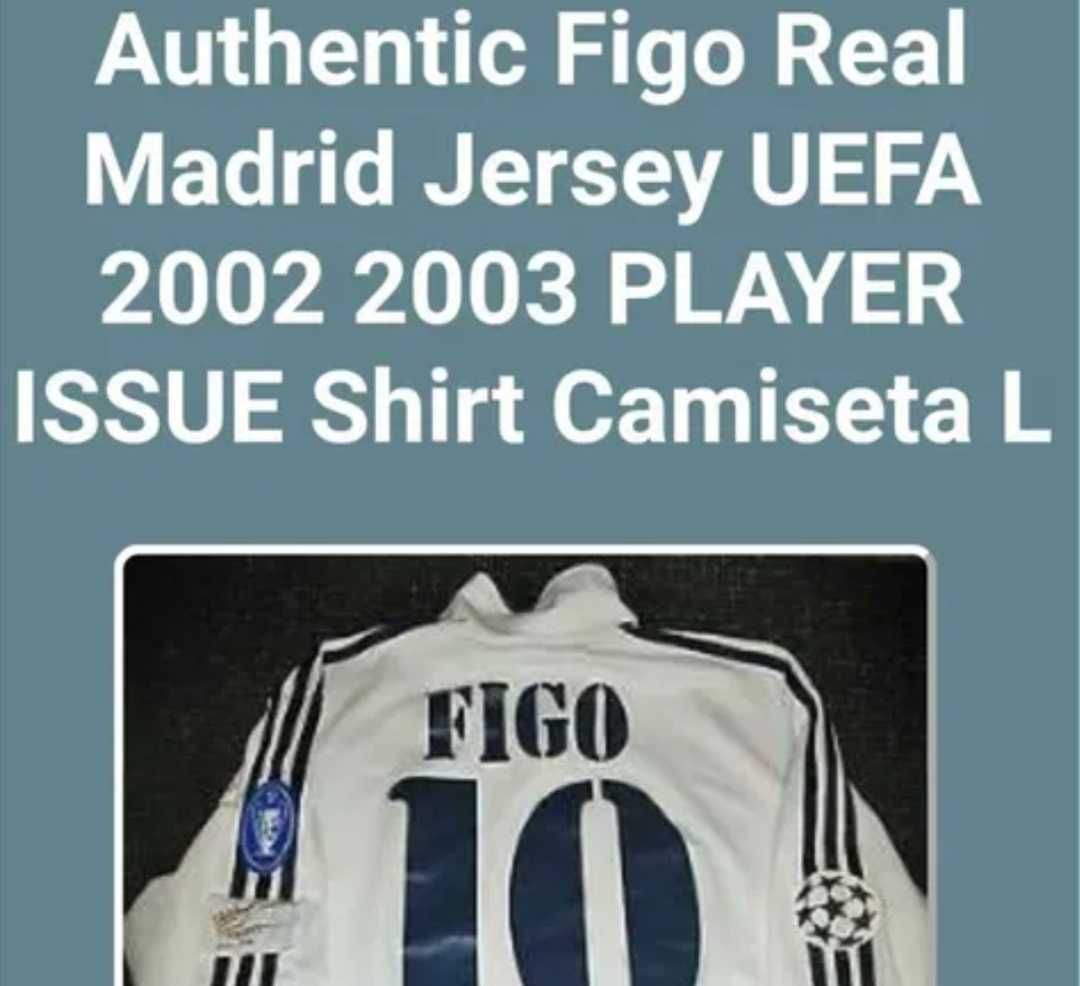 Camisola usada pelo Figo Liga dos Campeoes "ultimo preço"