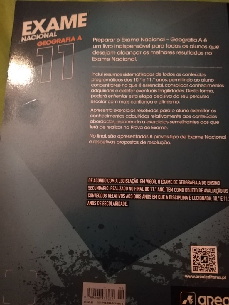 Livro de preparação para exame de geografia A 11°ano