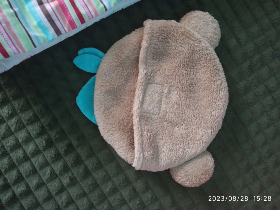 М'який теплий розвиваючий килимок з великим ведмедиком і