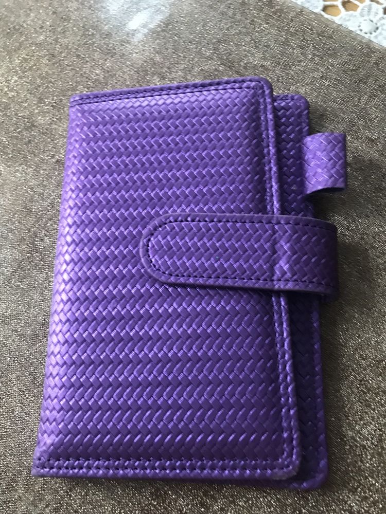 Etui fioletowe na kalendarz  Panta Piast 11,5/10 cm