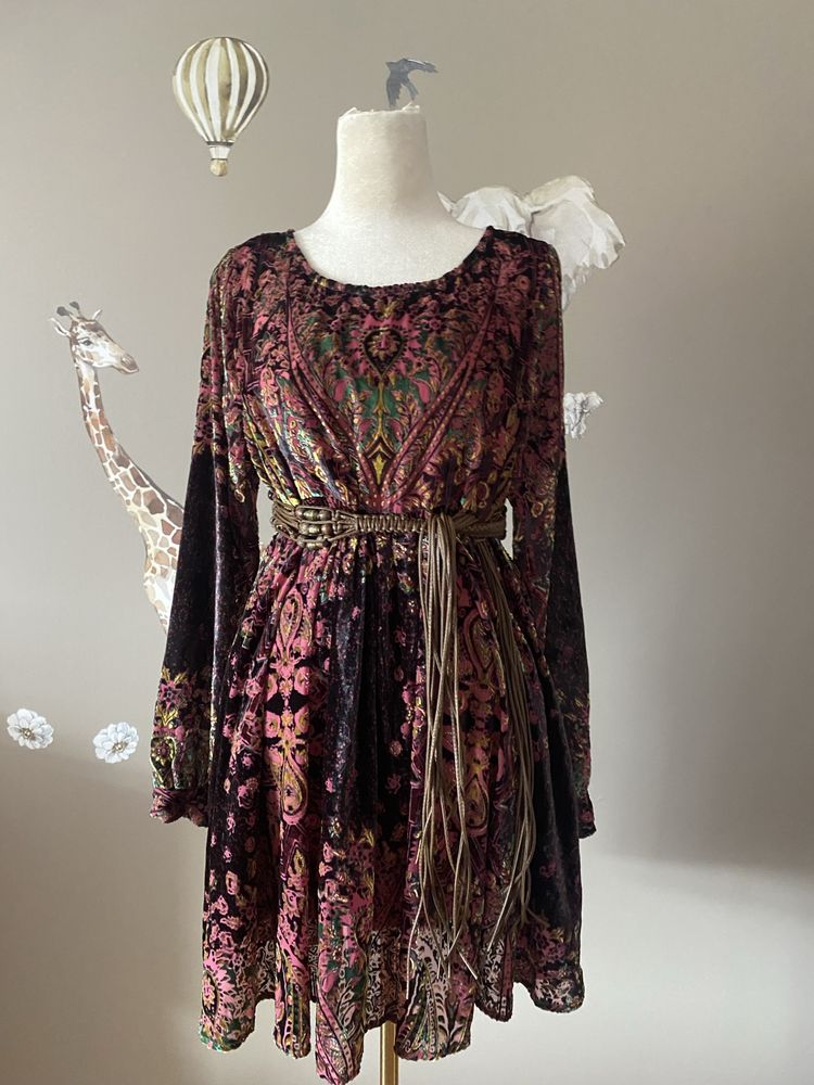 Sukienka nowa z metką free people kolorowa boho vintage