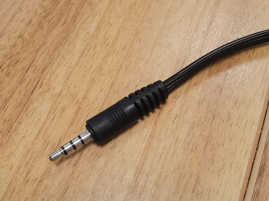 Cabo adaptador aux jack 3.5mm para 3 RCA fêmea audio e video