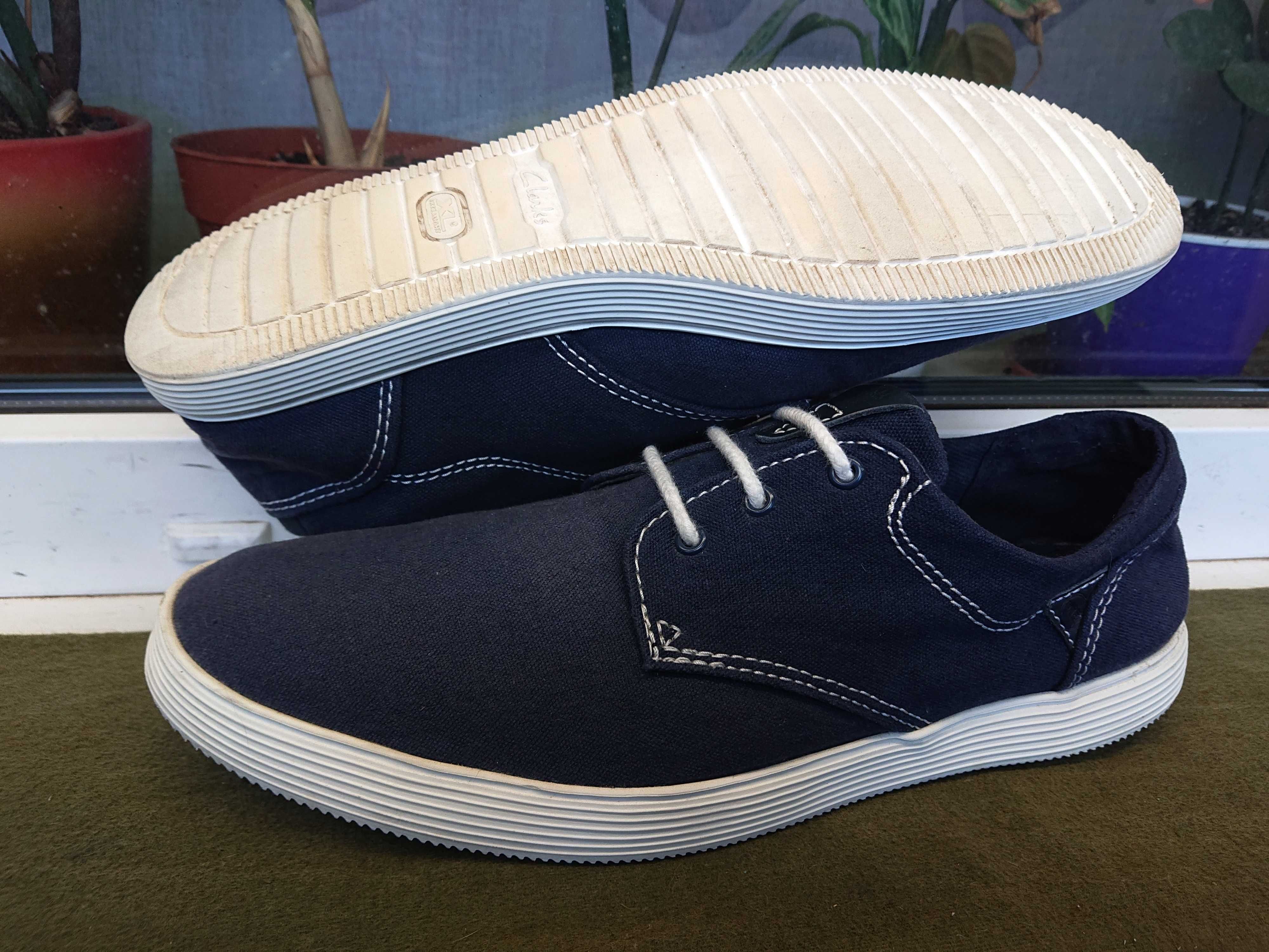 Очень легкие и удобные летние мокасины " CLARKS ® " 44 р.