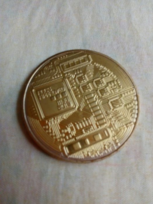 Монета Биткоин сувенирная