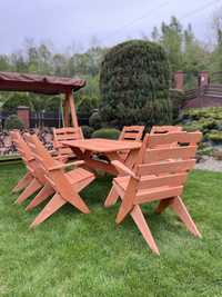 Stół ogrodowy + 6 krzesełek rozkładanych