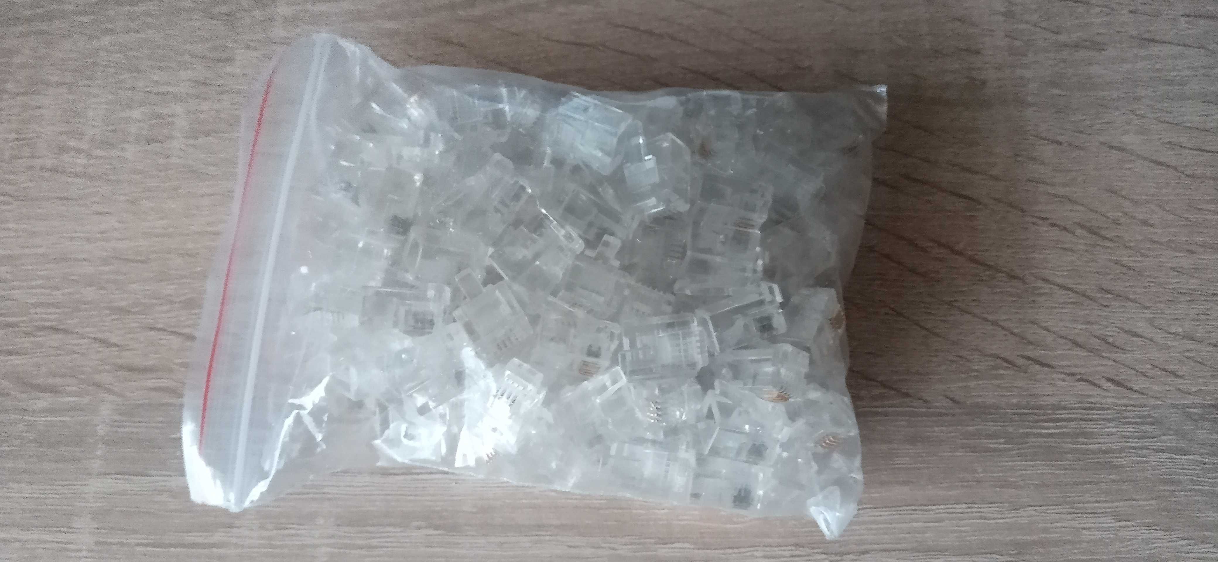 Złączki RJ - komplet 100 szt