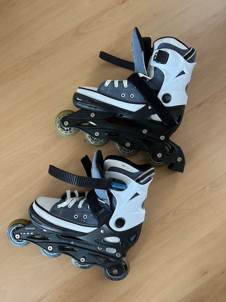 Patins em linha, ajustaveis no tamanho