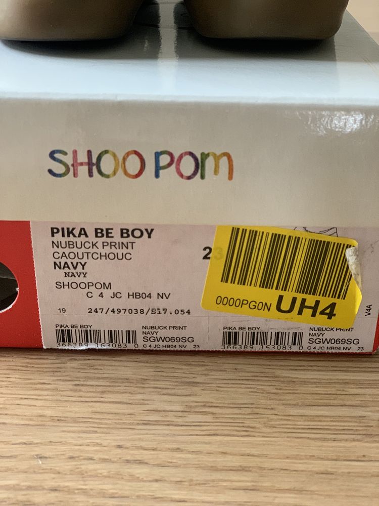 Sandały nubukowe SHOO POM granatowe r. 23