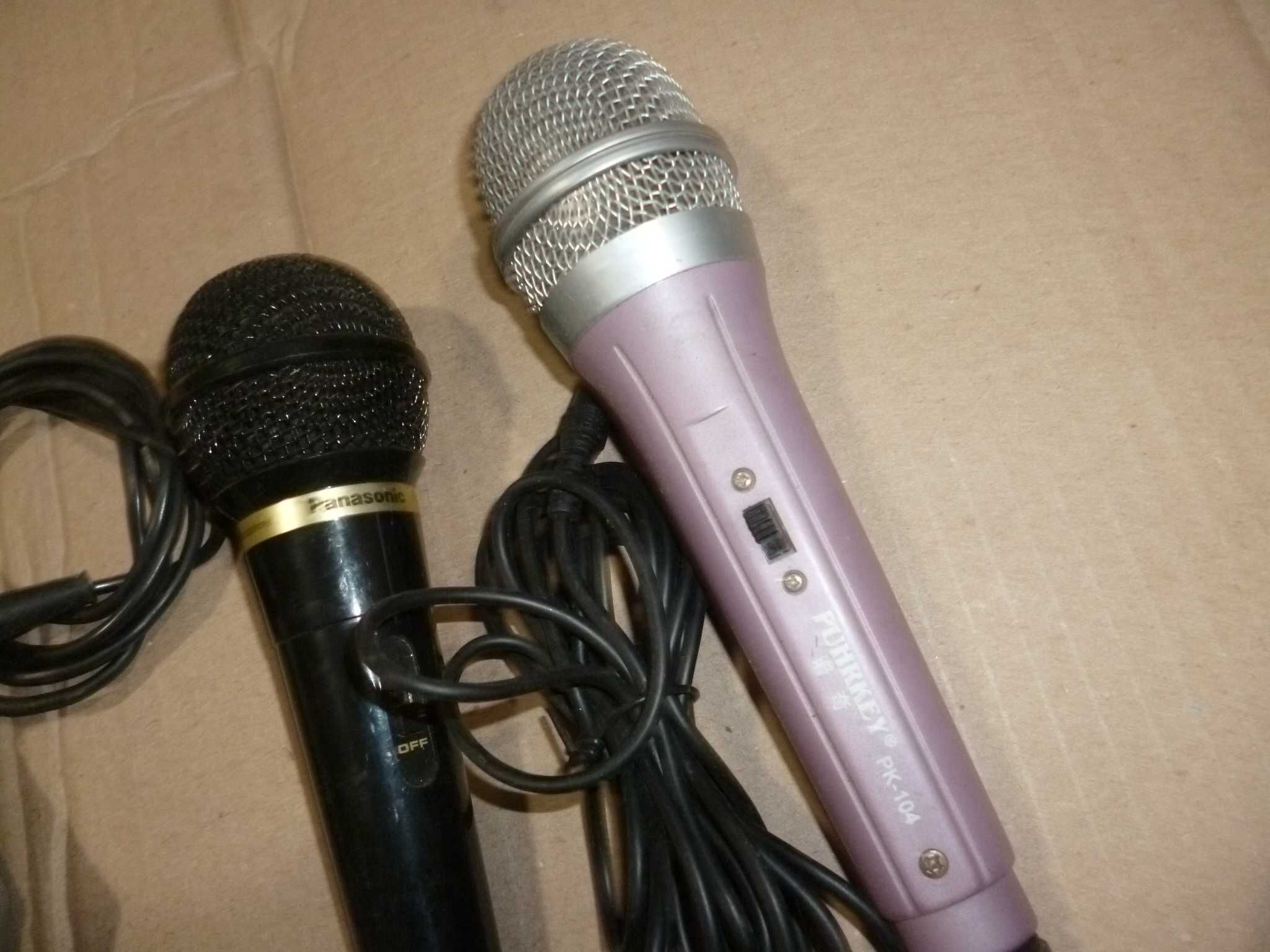 микрофон СССР для магнитофон и panasonic для караоке