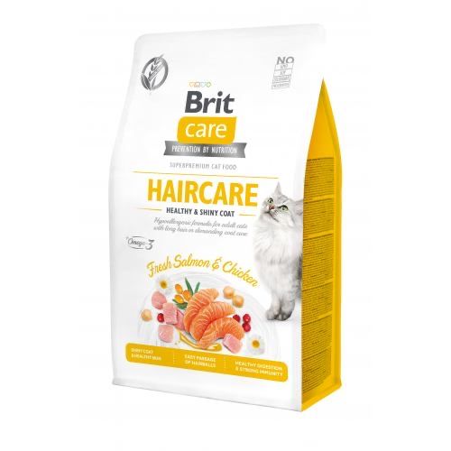 Корм Brit Care Cat GF Haircare Healthy & Shiny Coat