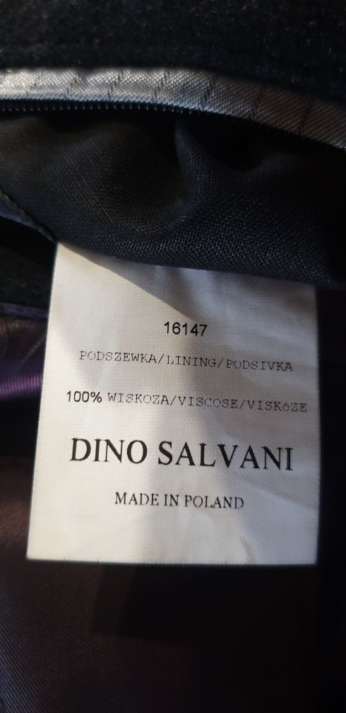 KURTKA MĘSKA PŁASZCZ Czarny Rozm 52/176 Ciepły Wełniany Polski B.dobry