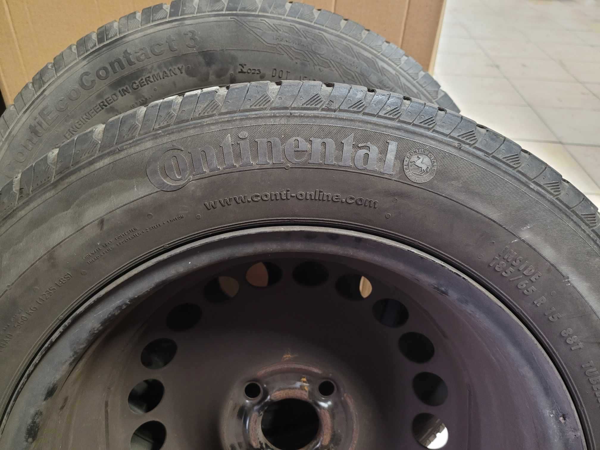 sprzedam opony letnie 15 cali CONTINENTAL 185/65R15 88T