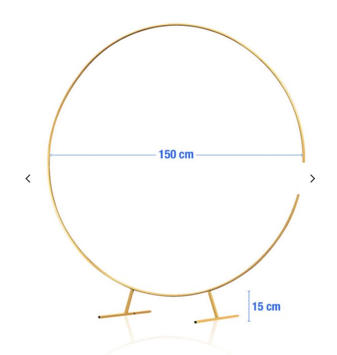 Metalowe koło 150cm stelaż do dekoracji