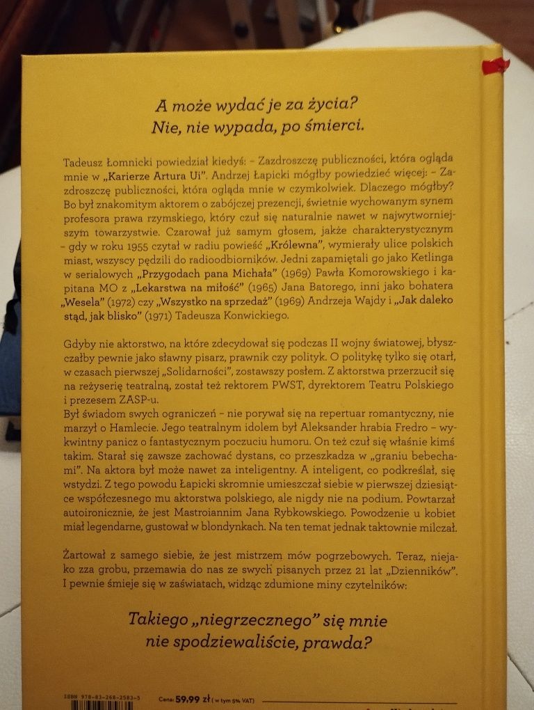 Łapicki dzienniki, jutro będzie zemsta