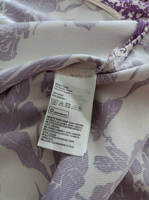 Piękna bluzka koszulowa H&M 34 100% wiskoza